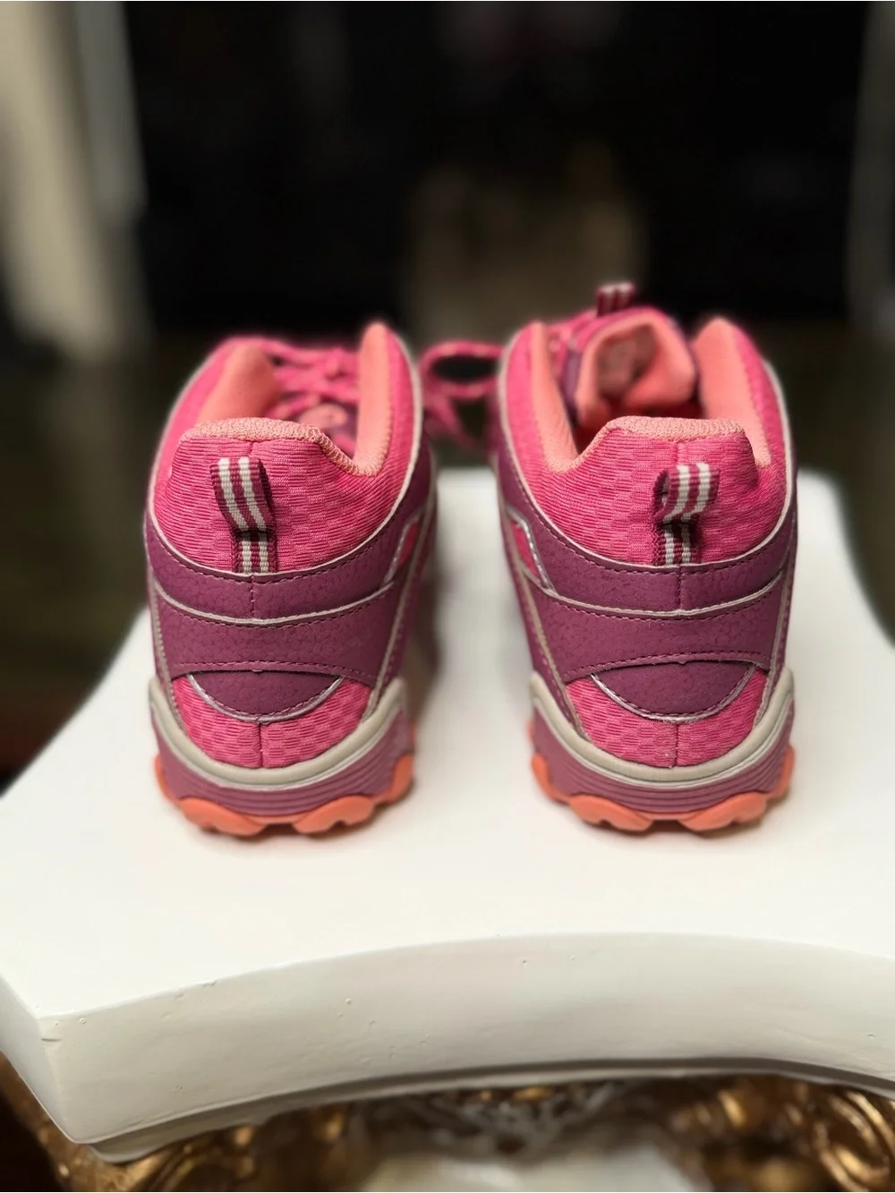 Merrell Chameleon 7 Mid Waterproof Kids Hiking Shoes Pink Purple US 12.5 EUC